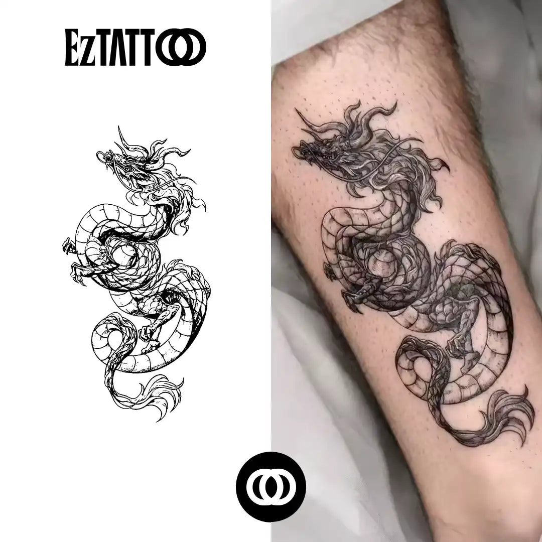 Dragão Celestial Tatuagem Temporária (Promocional)