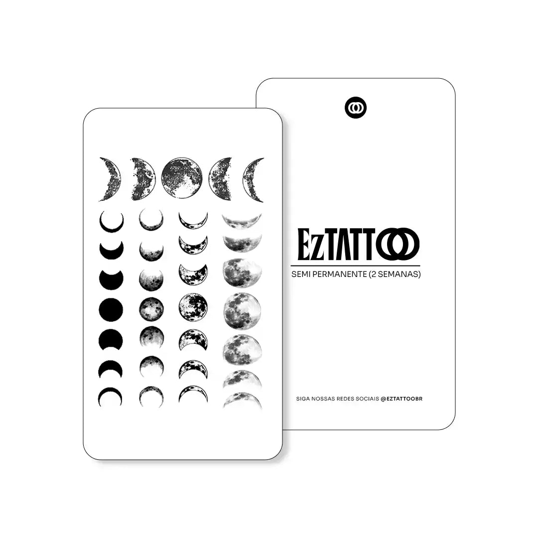 Ciclos da Lua Tatuagem Temporária (Promocional)