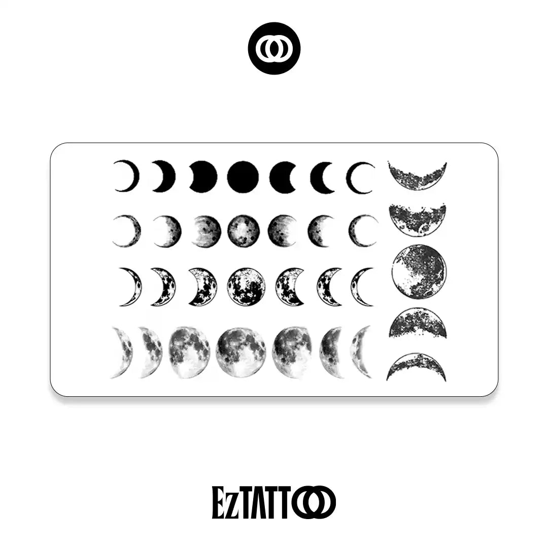 Ciclos da Lua Tatuagem Temporária (Promocional)