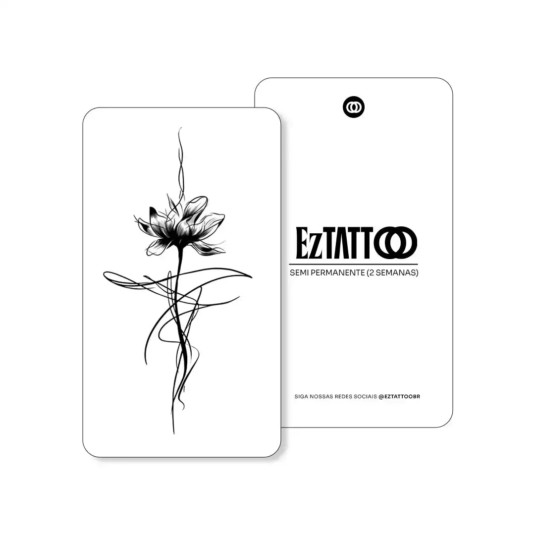 Flor Etérea Tatuagem Temporária (Promocional)