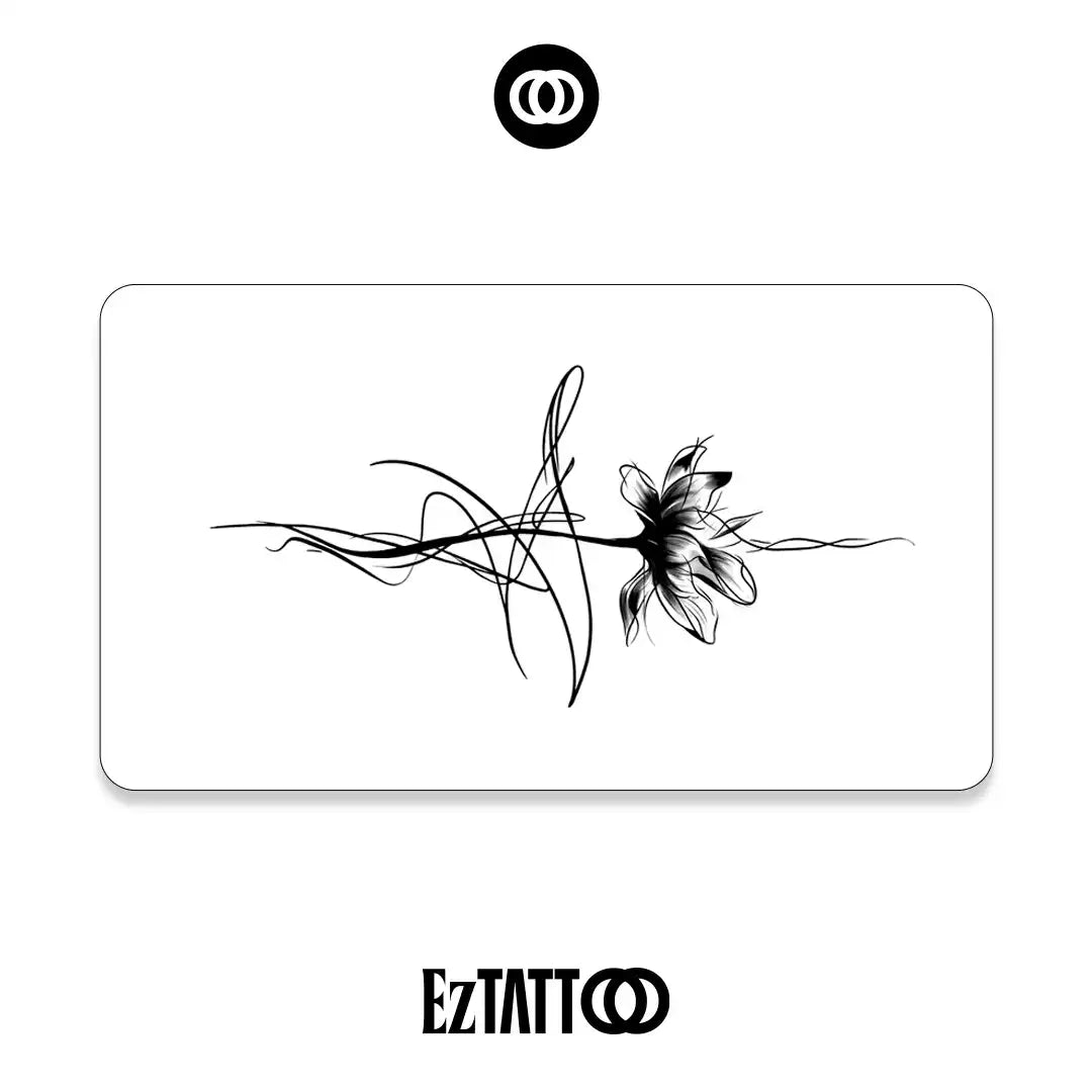 Flor Etérea Tatuagem Temporária (Promocional)