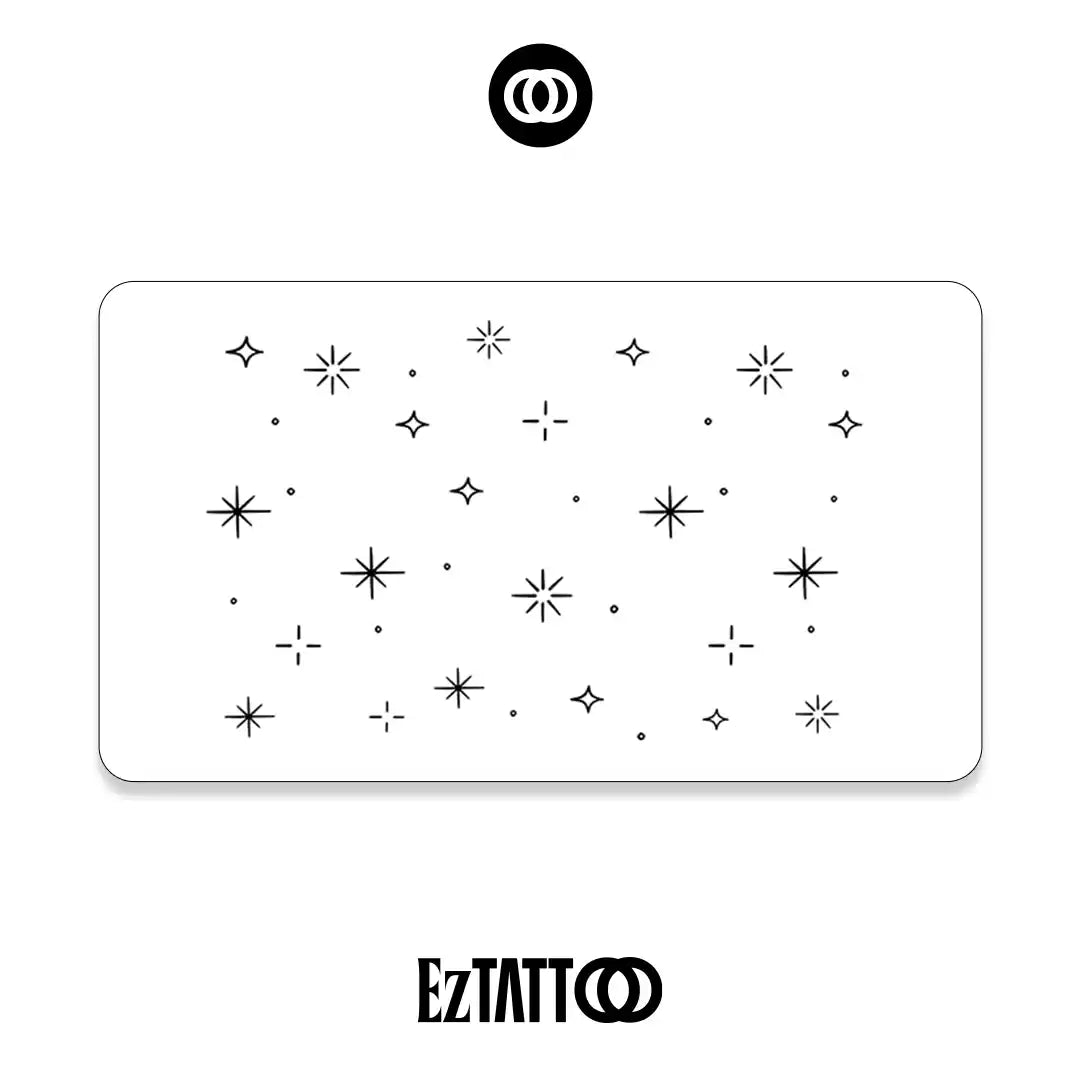Estrelas Minimalistas Tatuagem Temporária
