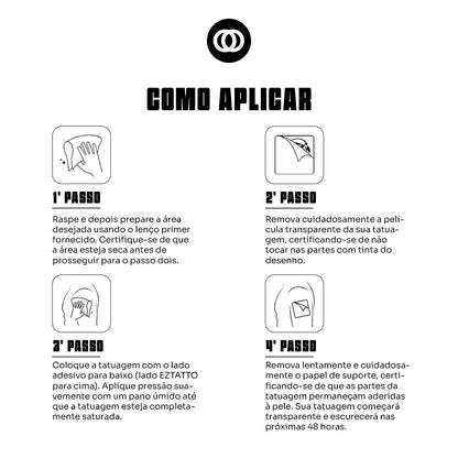 Guardião Celestial Tatuagem Temporária