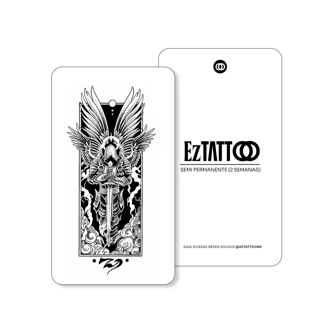 Guardião Celestial Tatuagem Temporária