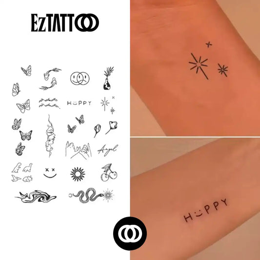 Romantica Minimalista Tatuagem Temporaria 2