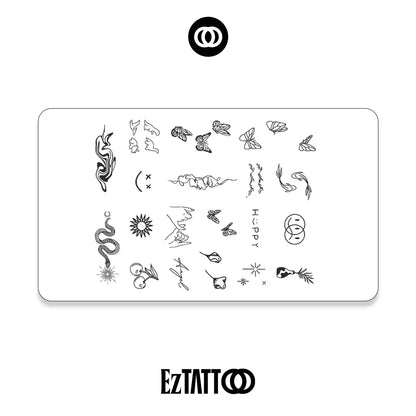 Minimalista e Simbólica Tatuagem Temporária