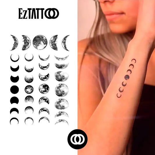 Ciclos da Lua Tatuagem Temporária (Promocional)