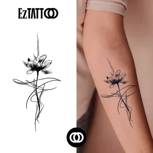 Flor Etérea Tatuagem Temporária (Promocional)