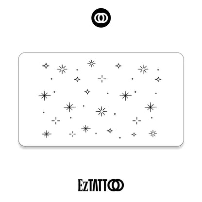 Estrelas Minimalistas Tatuagem Temporária